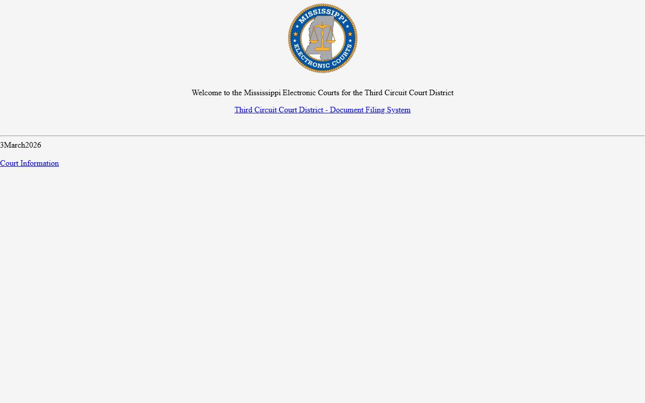 Calhoun County Circuit Court records portal for the Third Circuit MEC system